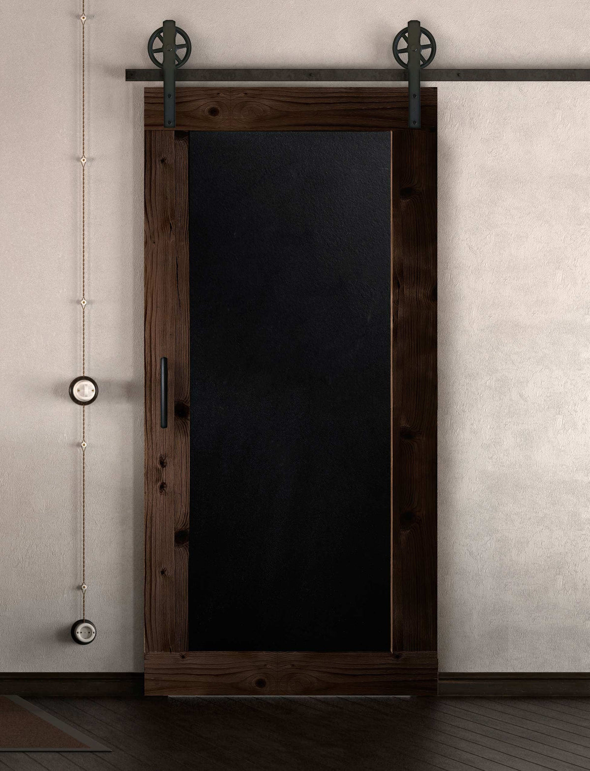 Schiebetür in Scheunentor-Optik Modell Blackboard - Farmhouse Barn Door rustikal