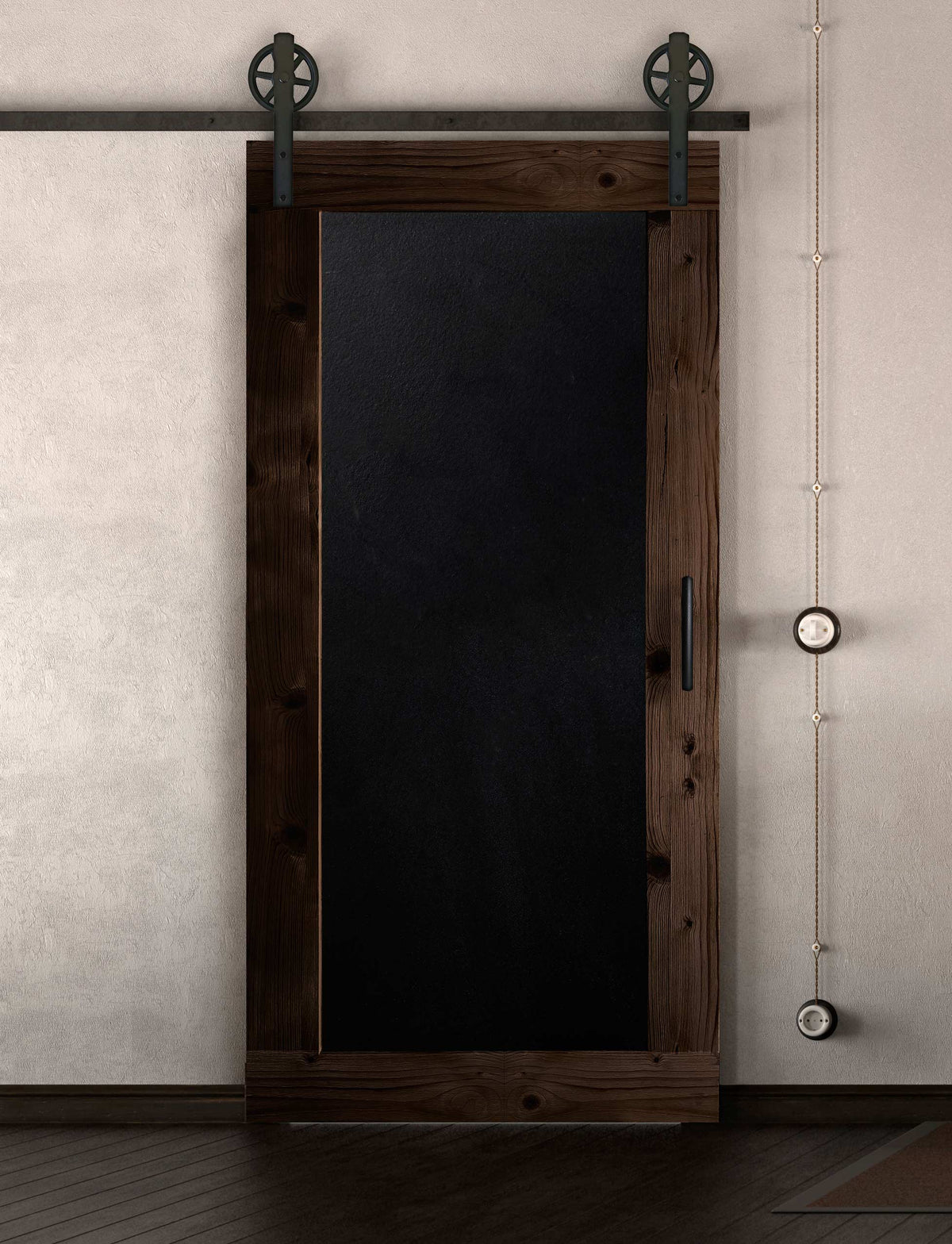 Schiebetür in Scheunentor-Optik Modell Blackboard - Farmhouse Barn Door rustikal