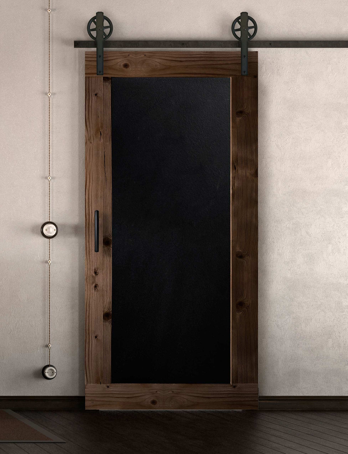 Schiebetür in Scheunentor-Optik Modell Blackboard - Farmhouse Barn Door rustikal