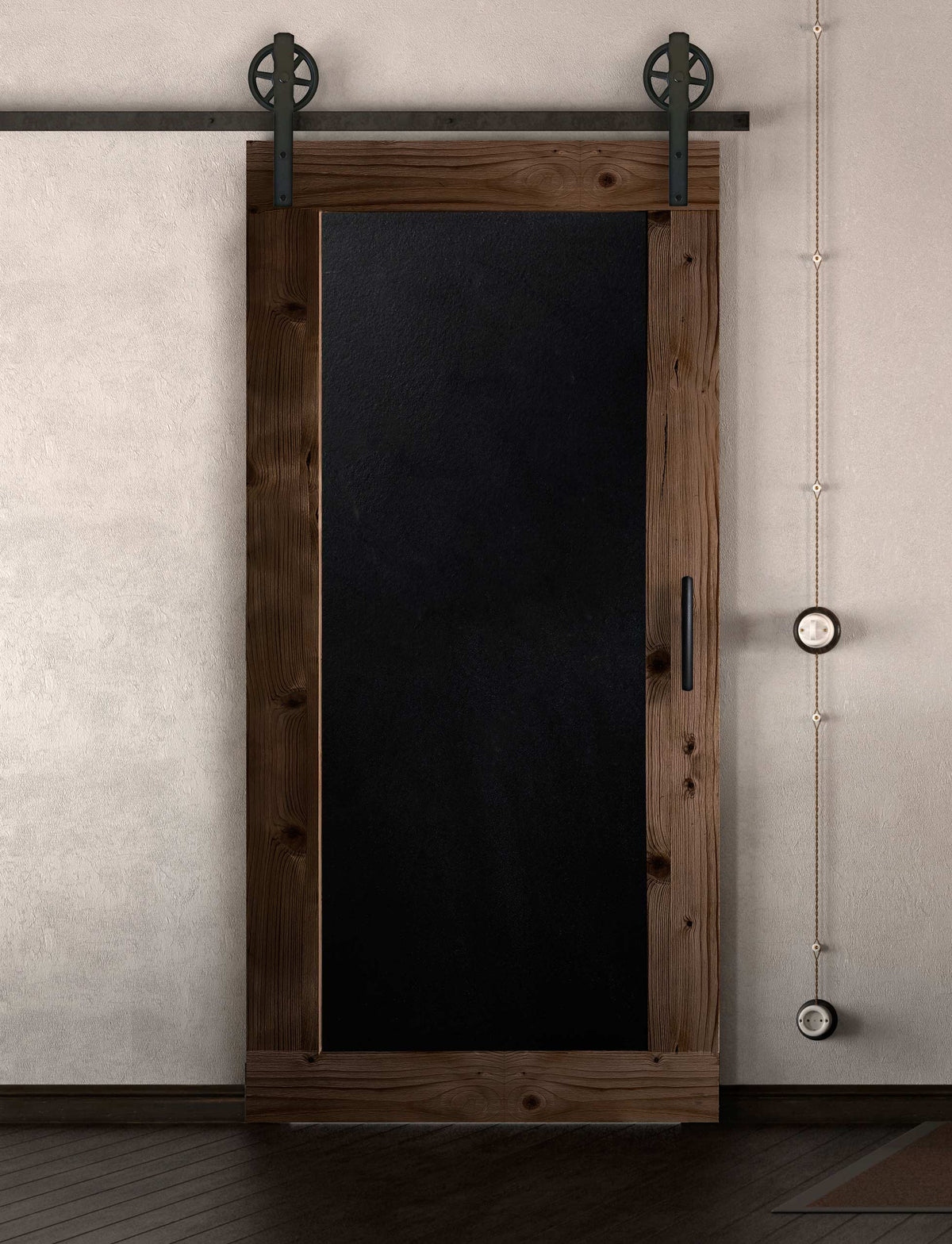 Schiebetür in Scheunentor-Optik Modell Blackboard - Farmhouse Barn Door rustikal