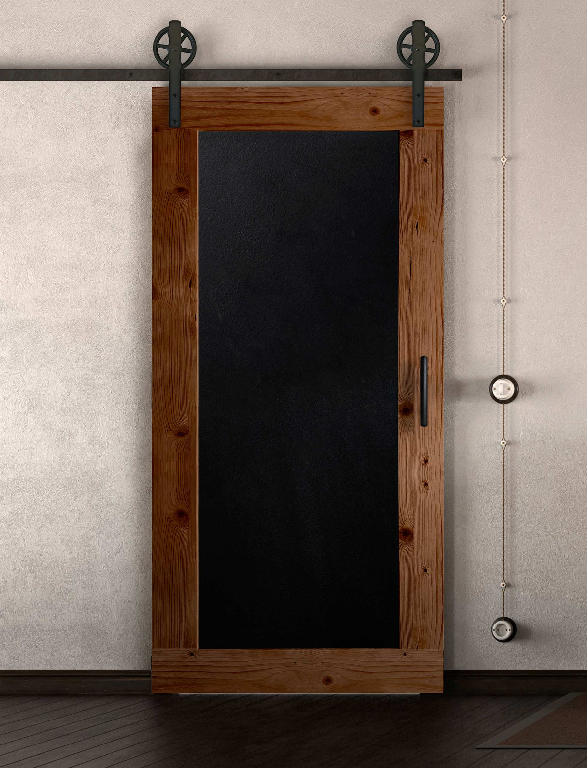 Schiebetür in Scheunentor-Optik Modell Blackboard - Farmhouse Barn Door rustikal