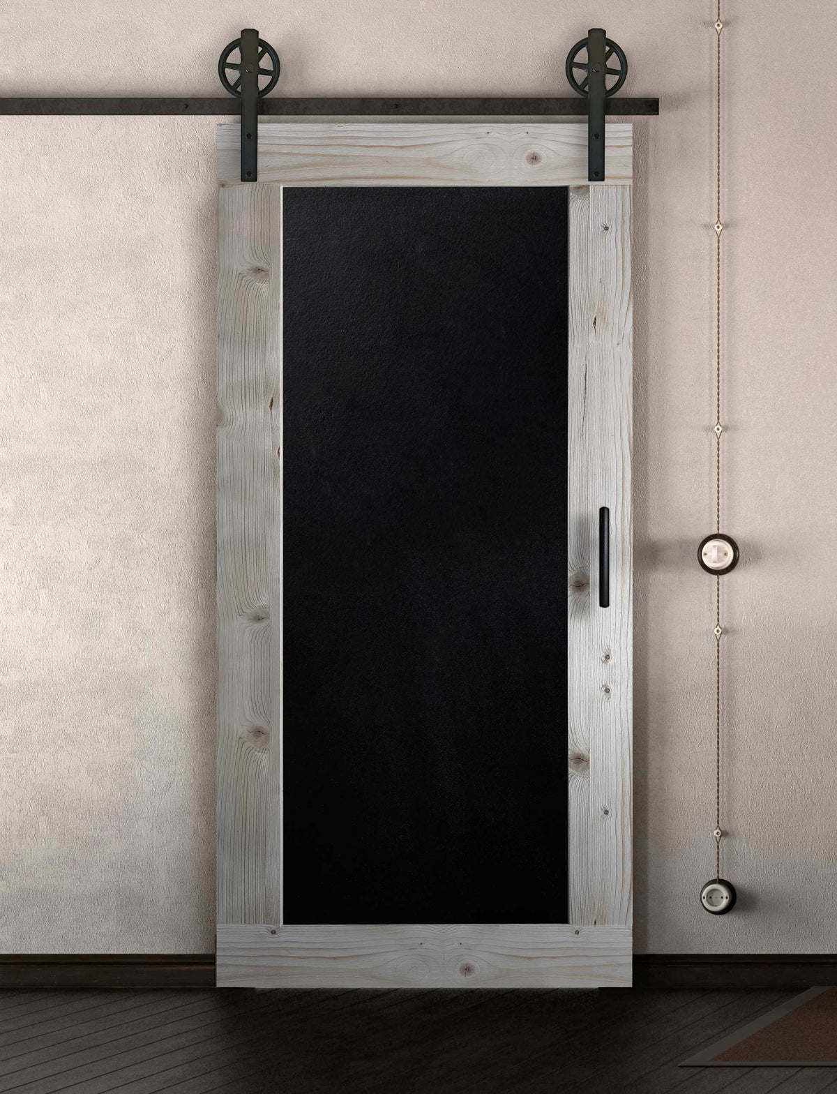 Schiebetür in Scheunentor-Optik Modell Blackboard - Farmhouse Barn Door rustikal