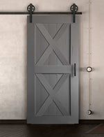 Schiebetüre Außenbereich in Scheunentor Optik Modell Double X - Farmhouse Barn Door rustikal