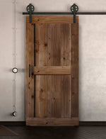 Schiebetür in Scheunentor Optik Modell Easy- Farmhouse Barn Door rustikal nach rechts öffnend / Muster nur Vorderseite / Eiche mittel