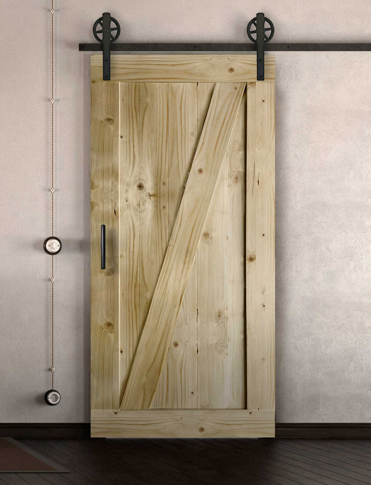 Schiebetür in Scheunentor-Optik Modell Elegance - Farmhouse Barn Door rustikal