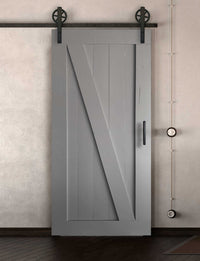 Schiebetüre Außenbereich in Scheunentor Optik Modell Elegance - Farmhouse Barn Door rustikal