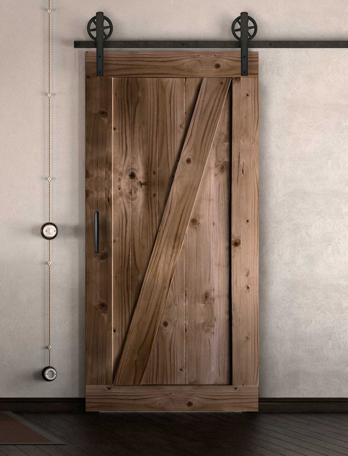 Schiebetür in Scheunentor-Optik Modell Elegance - Farmhouse Barn Door rustikal