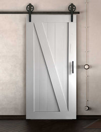 Schiebetüre Außenbereich in Scheunentor Optik Modell Elegance - Farmhouse Barn Door rustikal