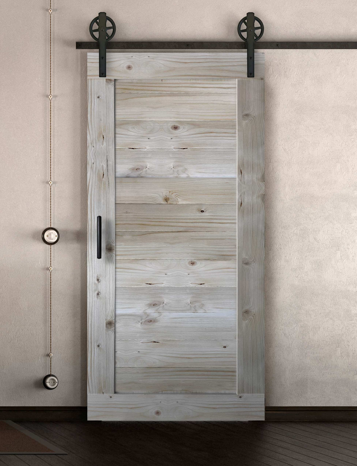 Schiebetüre Außenbereich in Scheunentor Optik Modell Stripes - Farmhouse Barn Door rustikal