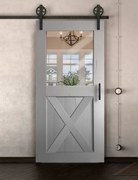 Schiebetür in Scheunentor Optik Modell Window X - Farmhouse Barn Door rustikal