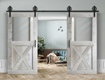Doppelschiebetür in Scheunentor-Optik Modell Window X - Farmhouse Barn Door rustikal