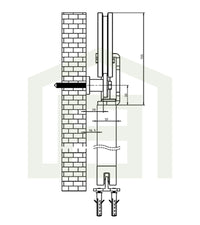 Doppel Lofttüre Stahl-Glas-Schiebetüre Modell Nele - Industrial Loft Style